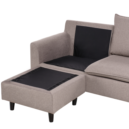 ELVENES 3-seater corner sofa Taupe Right [7]