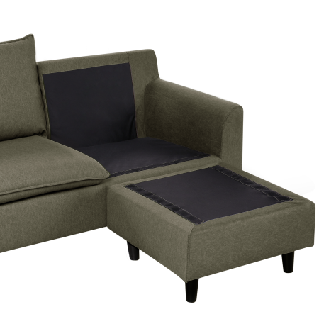 3-seater corner sofa ELVENES Dark green Left [7]