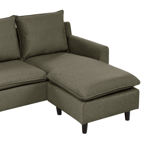 3-seater corner sofa ELVENES Dark green Left [6]