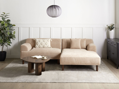 Canapea de colț - 3-seater corner sofa HOLT Beige Left