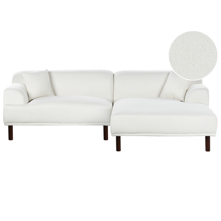 3-seater corner sofa HOLT Boucle White Left [1]