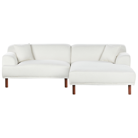 3-seater corner sofa HOLT Boucle White Left [3]