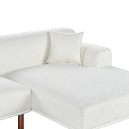 3-seater corner sofa HOLT Boucle White Left [7]