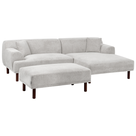 Colțar cu 3 locuri HOLT  Gri deschis Stânga [5]