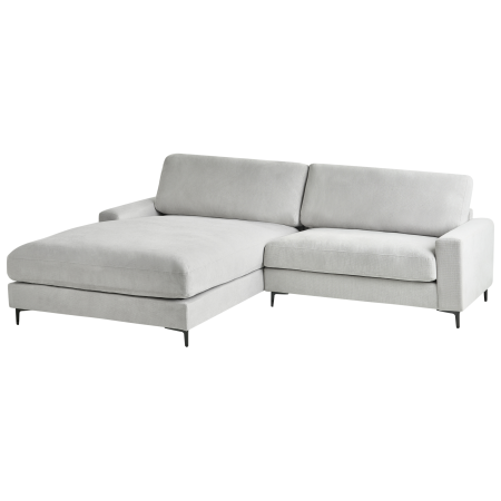 Colțar cu 3 locuri MALOY Chenille Gri deschis Dreapta [3]