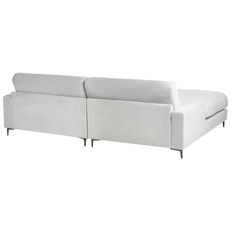 Colțar cu 3 locuri MALOY Chenille Gri deschis Dreapta [4]