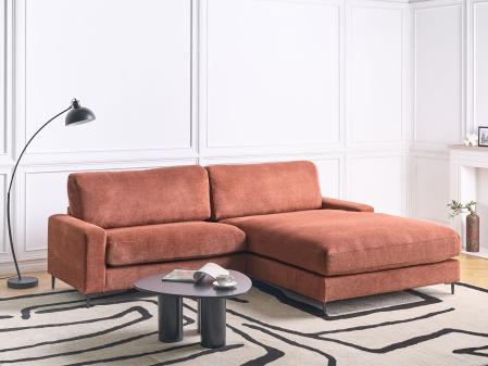 Canapele - Colțar cu 3 locuri MALOY  Roșu Stânga