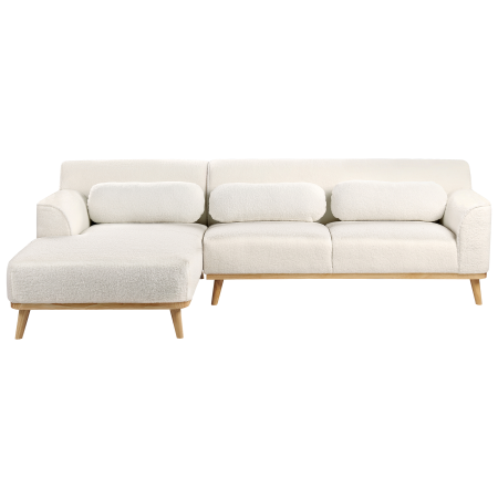3-seater corner sofa SIMOS Boucle White Right [3]