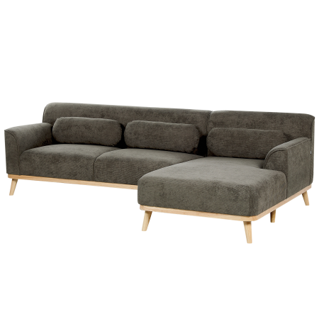 Colțar cu 3 locuri SIMOS Velur Verde închis Stânga [4]