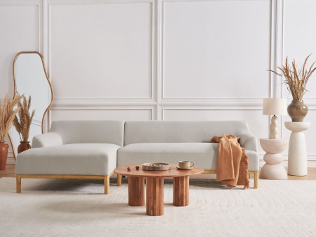 Sofas - 3-seater corner sofa SOSJO Light Beige Right