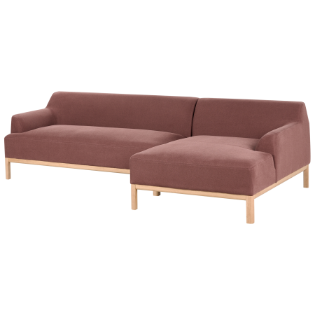 SOSJO 3-seater corner sofa Burgundy Left [3]
