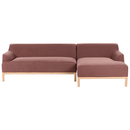 SOSJO 3-seater corner sofa Burgundy Left [1]