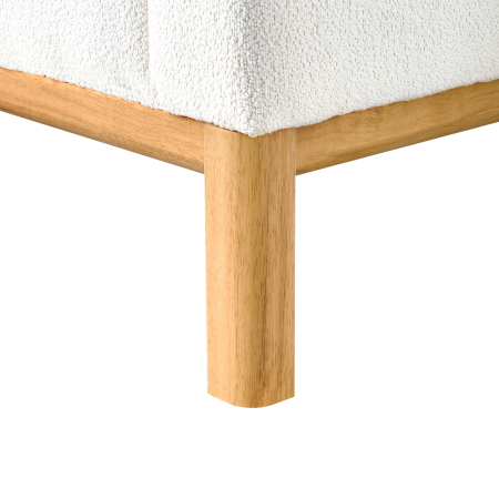 Colțar cu 3 locuri SOSJO Boucle Alb-murdar Dreapta [8]