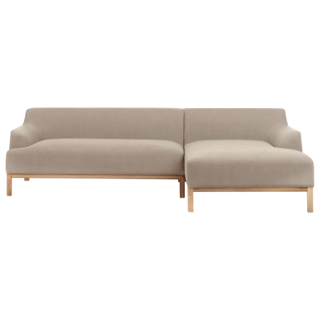 SOSJO 3-seater corner sofa Taupe Left [1]