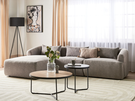 Canapea cu 3 locuri - 3-seater corner sofa SVANSELE Taupe Right