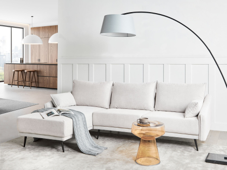 Sofas - 3-seater corner sofa VARDE Off-white Right