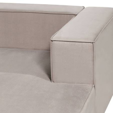 3-seater corner sofa VERNON Velvet Taupe Left [5]