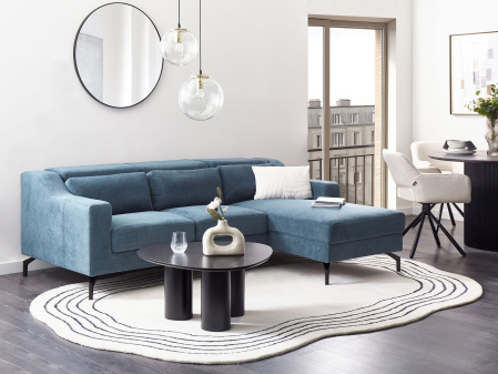 Canapea de colț - Corner sofa GLOSLI 4-seater sofa Navy Blue Left