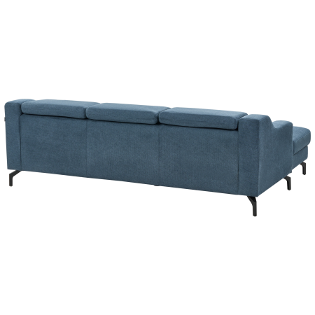 4-seater corner sofa GLOSLI Chenille Blue Right [5]