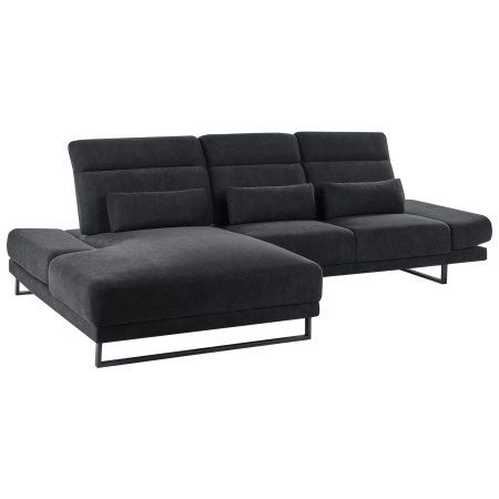 Colțar cu 4 locuri IKAST  Negru Dreapta [3]