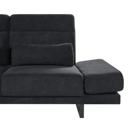 Colțar cu 4 locuri IKAST  Negru Dreapta [7]