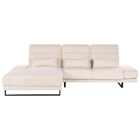 IKAST 4-seater corner sofa Beige Velour Right [3]