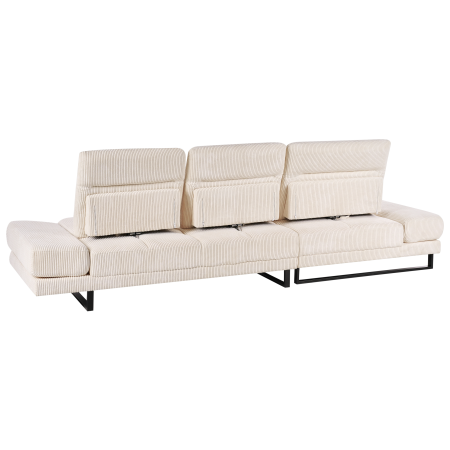 IKAST 4-seater corner sofa Beige Velour Right [5]