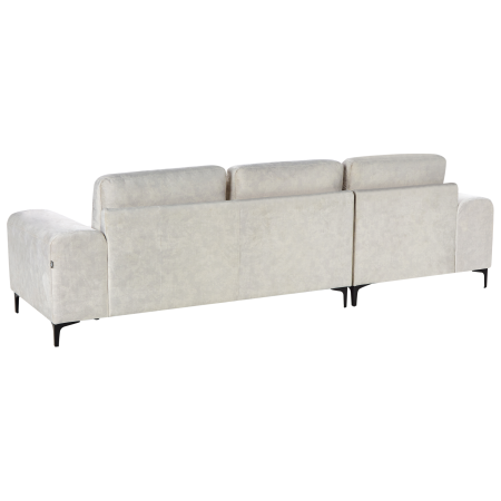4-seater corner sofa KIRUNA Velvet Light beige Right [4]