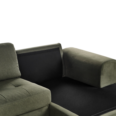 KIRUNA 4-seater corner sofa Dark green Left [10]