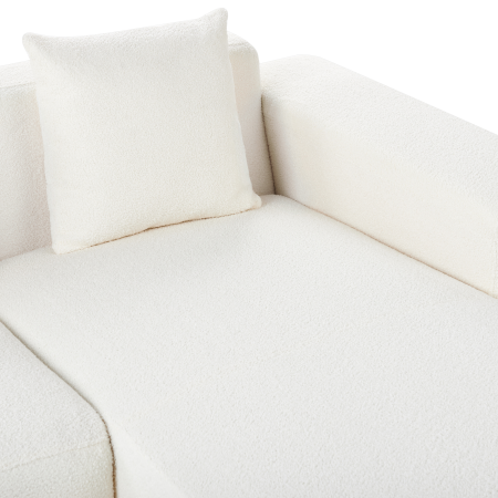 4-seater corner sofa LUNGO Boucle White Left [8]