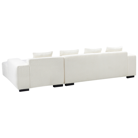 4-seater corner sofa LUNGO Boucle White Left [5]
