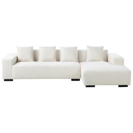 4-seater corner sofa LUNGO Boucle White Left [3]