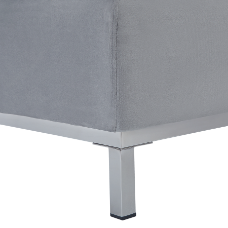 4-seater corner sofa OSLO Velvet Grey Left [7]