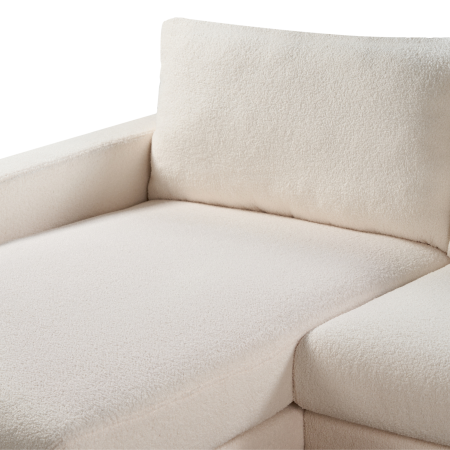 4-seater corner sofa SIGGARD Boucle White Right [6]