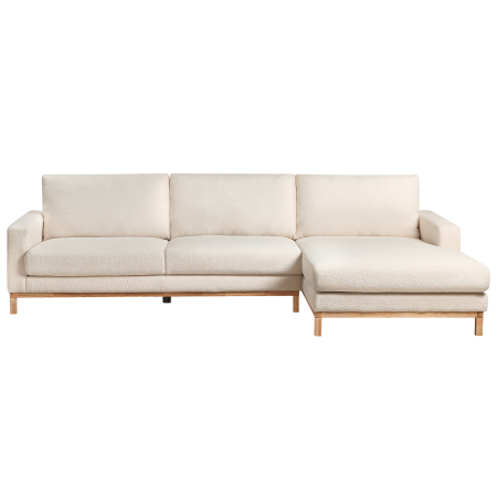 4-seater corner sofa SIGGARD Boucle White Left [3]