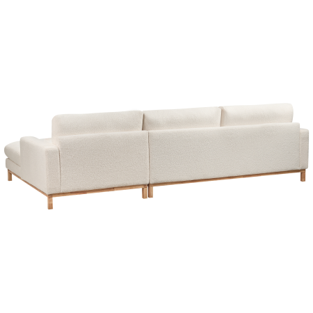 4-seater corner sofa SIGGARD Boucle White Left [5]