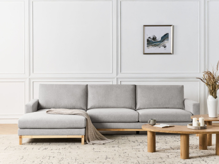 Canapea de colț - 4-seater corner sofa SIGGARD II Grey Right