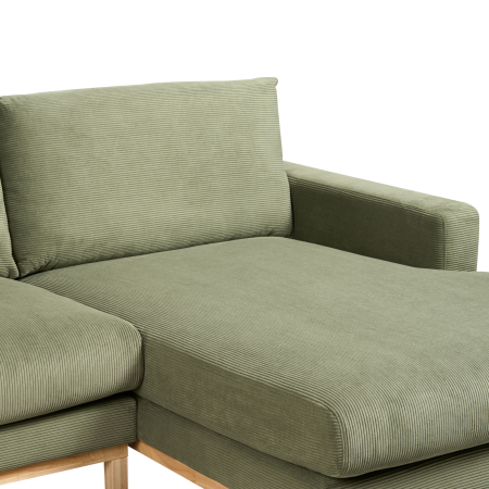 Colțar cu 4 locuri SIGGARD Velur Verde Stânga [9]