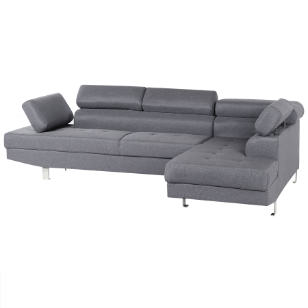 5-seater corner sofa NORREA Grey Left [4]
