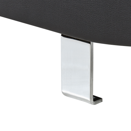 5-seater corner sofa NORREA Black eco-leather Left [7]