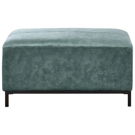 5-seater corner sofa OSLO Velvet Green blue with ottoman Left [6]