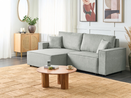 Canapea de colț - 3-seater corner sofa bed KARILA Grey with storage Right