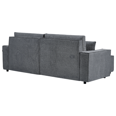 3-seater corner sofa bed KARILA Dark grey with storage Right [4]