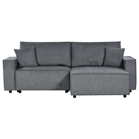3-seater corner sofa KARILA Dark grey with storage Left [1]