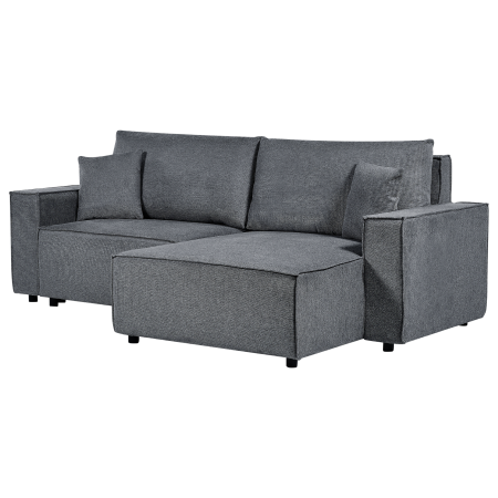 3-seater corner sofa KARILA Dark grey with storage Left [3]