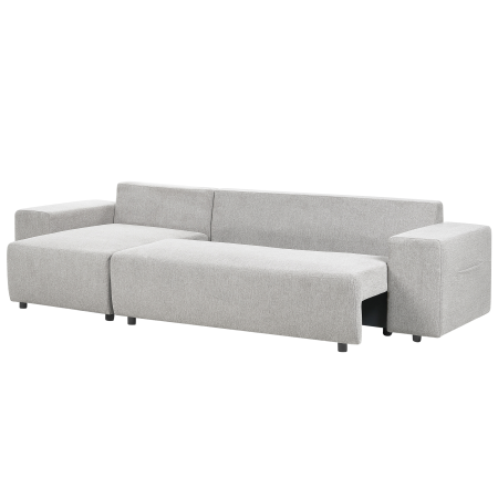 LUSPA 3-seater corner sofa Light grey with storage Right [5]