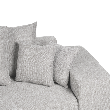 LUSPA 3-seater corner sofa Light grey with storage Right [8]