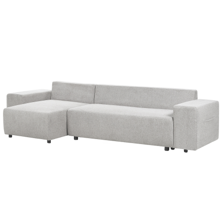 LUSPA 3-seater corner sofa Light grey with storage Right [4]