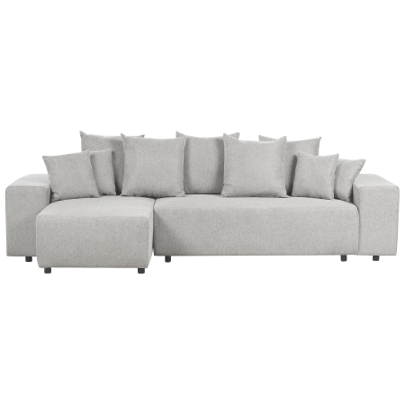 LUSPA 3-seater corner sofa Light grey with storage Right [1]