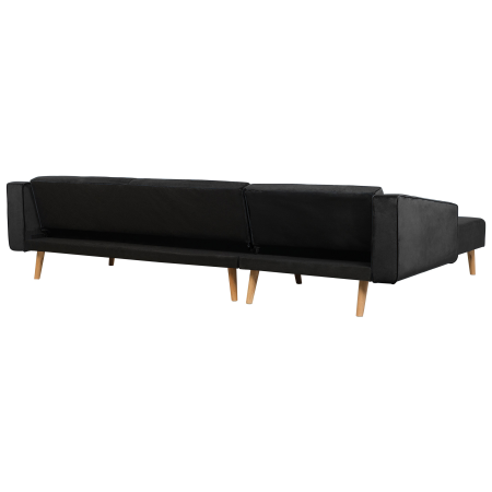 4-seater corner sofa VADSO Velvet Black Right [6]